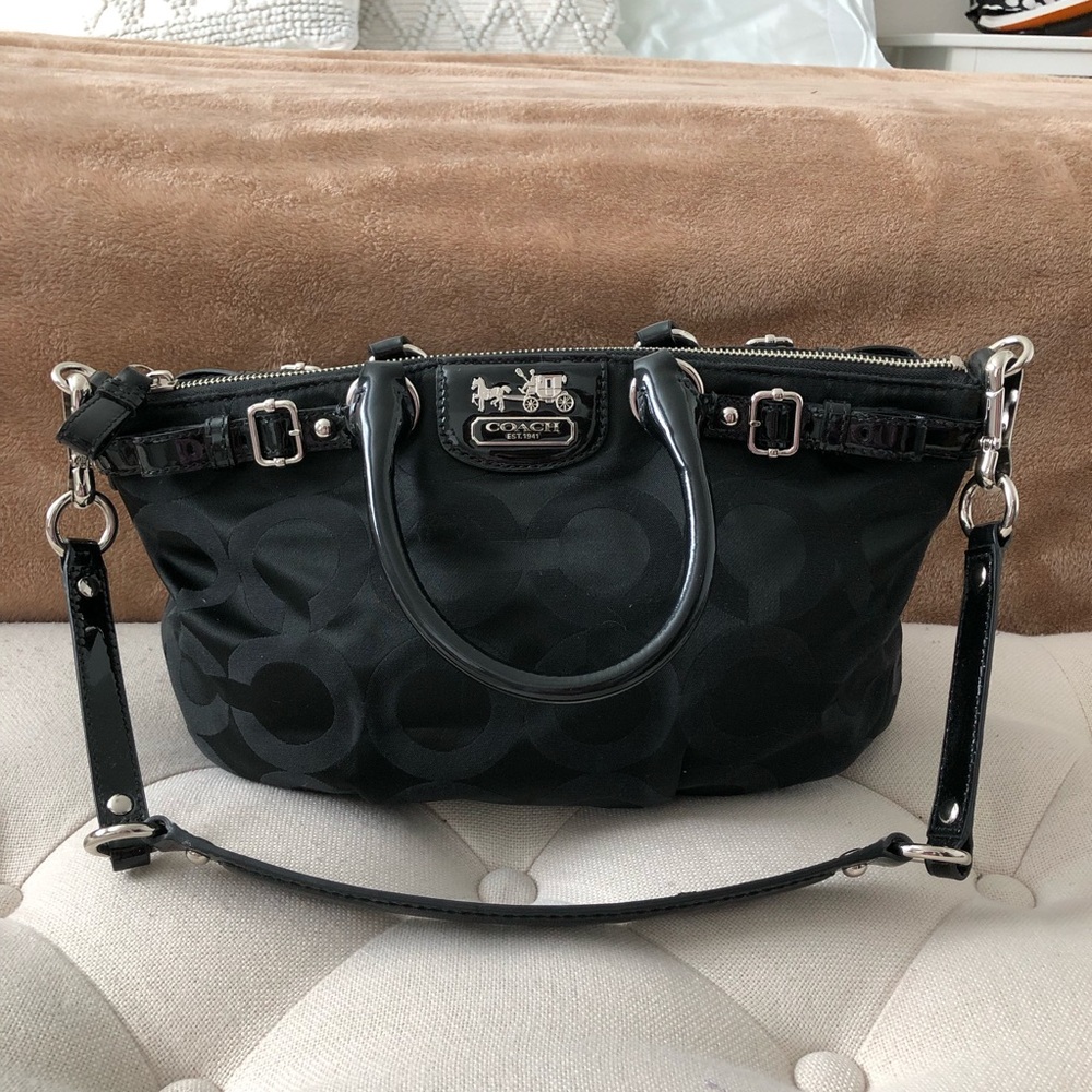 Coach Black Signature Handbag 18650